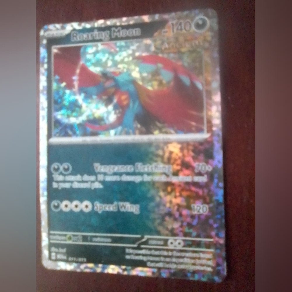 Roaring Moon "Ancient" Holographic Pokemon Card